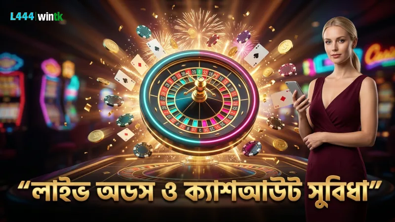 লাইভ অডস ও ক্যাশআউট ফিচার বাজির ঝুঁকি কমায়